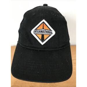 International Trucks Trans Authority Black Mesh Baseball Trucker Hat One Size